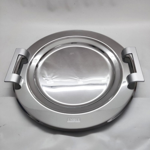 Stainless Steel Cake Server with Transparent Acrylic Lid new