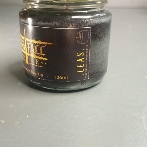 Handmade soy candle in Nightfall jar with Oriental Vanilla scent new