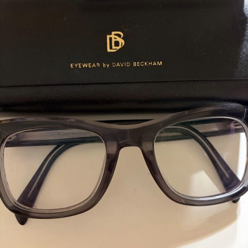 David Beckham eyeglass frame used, black