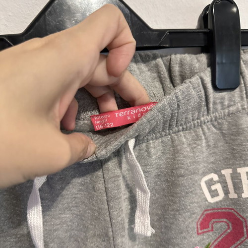 Terranova Kids grey sweatpants for girls, size 116-122 cm (6-7 years)