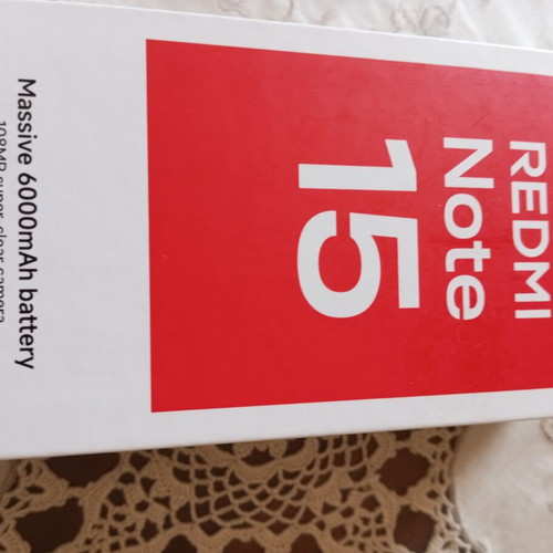 Xiaomi HyperOS Redmi Note 15 smartphone, new, black