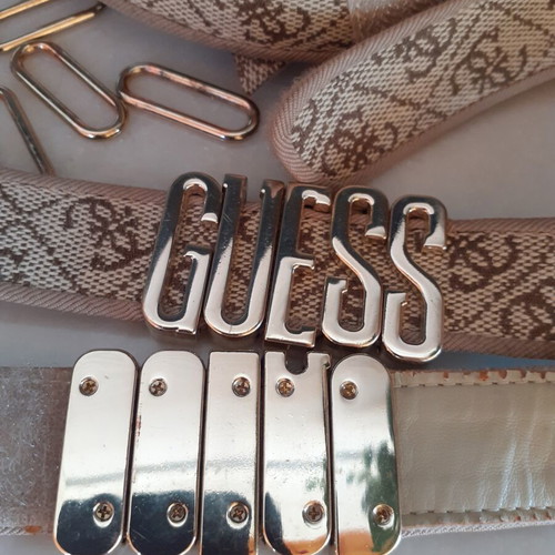 Guess metal logo hardware and straps used, DIY spare parts