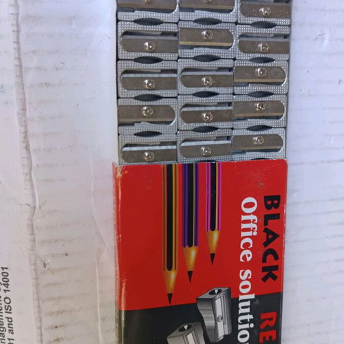Metal single pencil sharpeners new, pack of 48 pieces