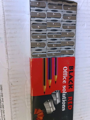 Metal single pencil sharpeners new, pack of 48 pieces