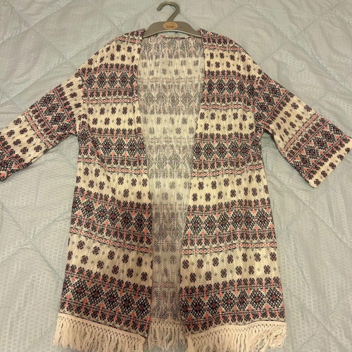 Bershka poncho used, size S, multicolor