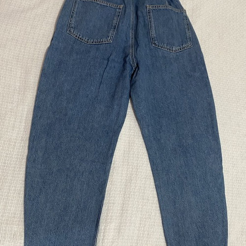 Zara Balloon Jeans size 36 like new, blue with elastic waist