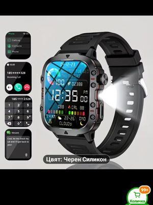 AVI-8 Smart Watch Black New Men's