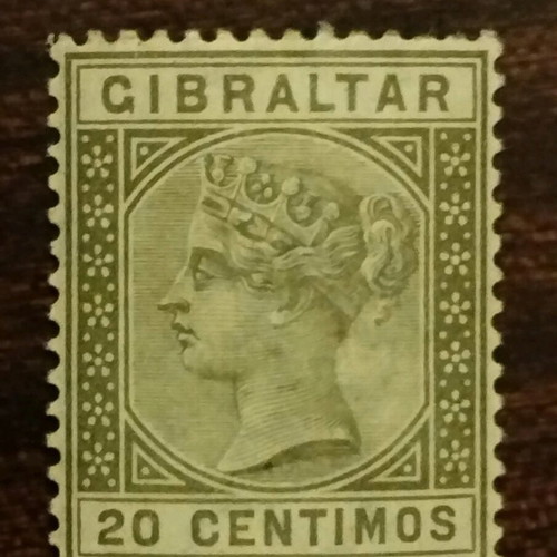 Gibraltar stamp new, unsealed 1895