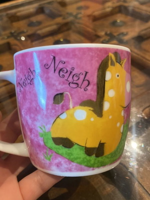 Mug used with horse design