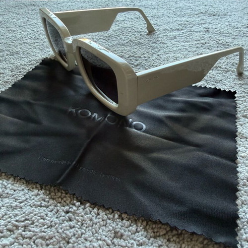 Komono sunglasses like new, white and beige