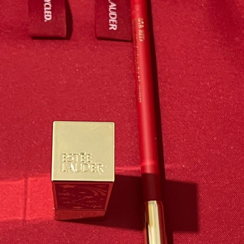 Estée Lauder set Lipstick Starlet Red limited edition and Double Wear 24H Lip Liner new