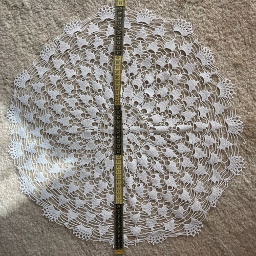 Handmade doily used, needs repair