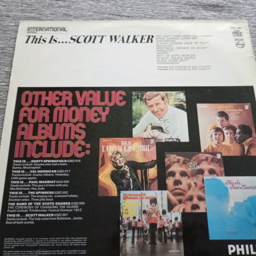 Scott Walker This Is Scott Walker LP album like new, folk