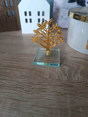 Gold decorative tree new, height 8 cm