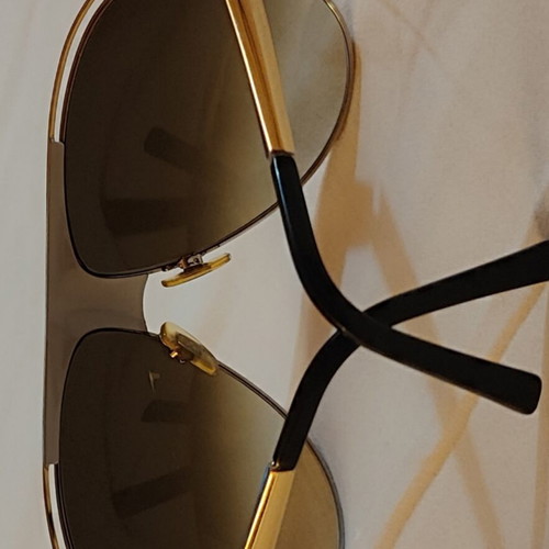 Dolce & Gabbana Aviator Sunglasses like new, beige and gold