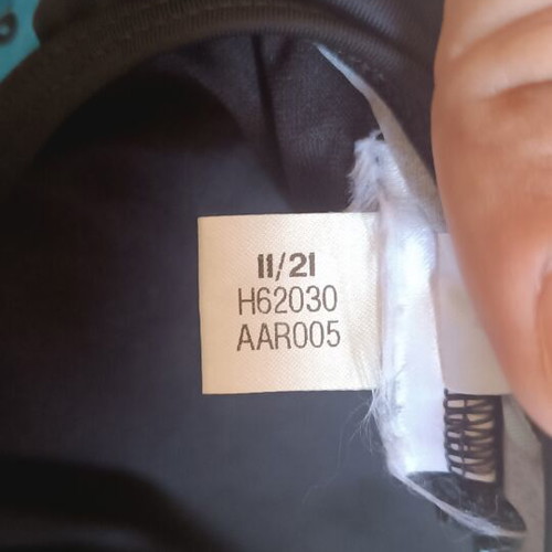 Adidas Logo Graphic Bikini sports bra, blue and black, size M