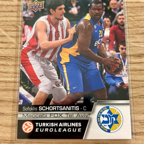 Sofoklis Schortsanitis Maccabi Tel Aviv Upper Deck Euroleague 2015-16 card new
