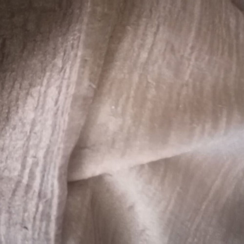 Cotton polyester fabric new, 2.80m height, semi-transparent, chocolate brown
