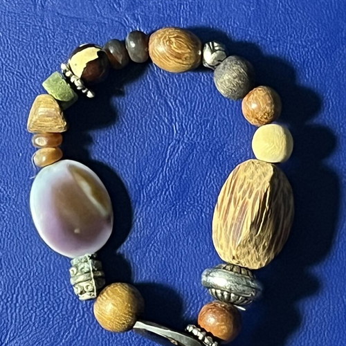 Boho bracelet with mixed beads like new