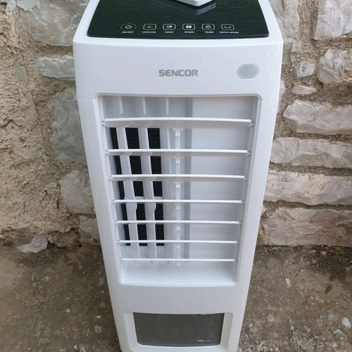 Air Cooler Sencor SFN 6011 70W with Remote Control like new, white