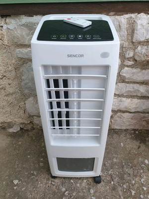 Air Cooler Sencor SFN 6011 70W with Remote Control like new, white