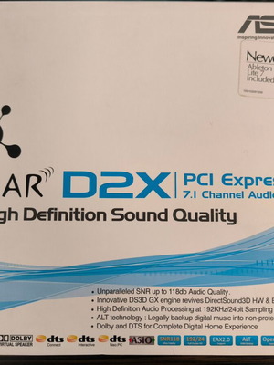 Asus Xonar D2X PCI Express sound card used