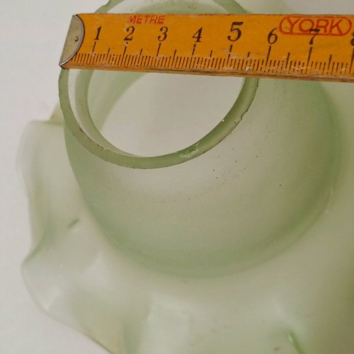 Glass lampshade used, 15×15 cm, vintage style