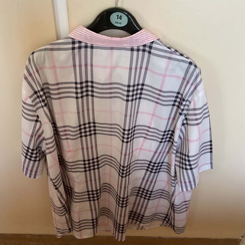 Basler shirt size 50 like new, white and pink