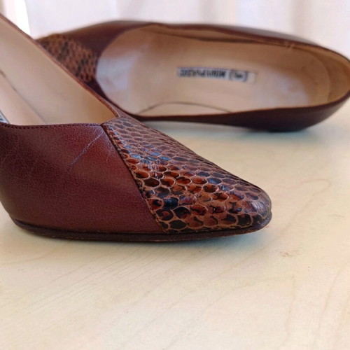Women's leather shoes pumps size 38 brown like new
