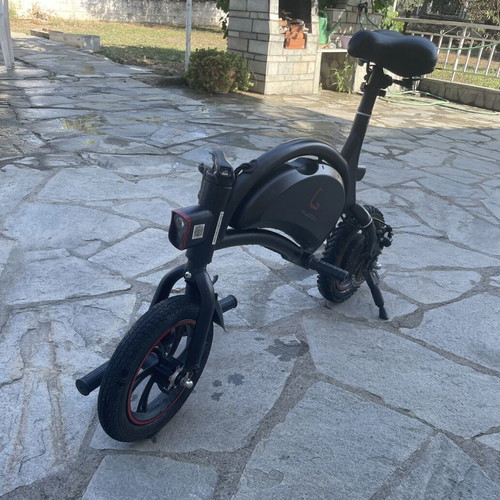 KUGOO electric bike, black with red details