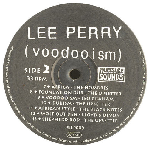 Lee Perry Voodooism record used