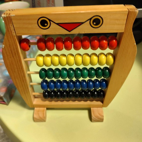 Wooden abacus counting frame like new
