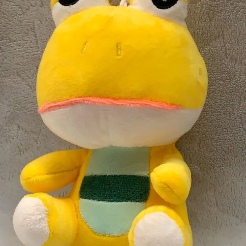 Plush frog used