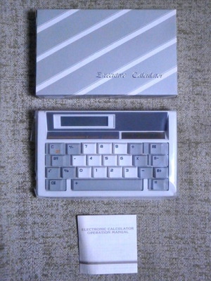 Executive electronic calculator new with box, vintage 1980s