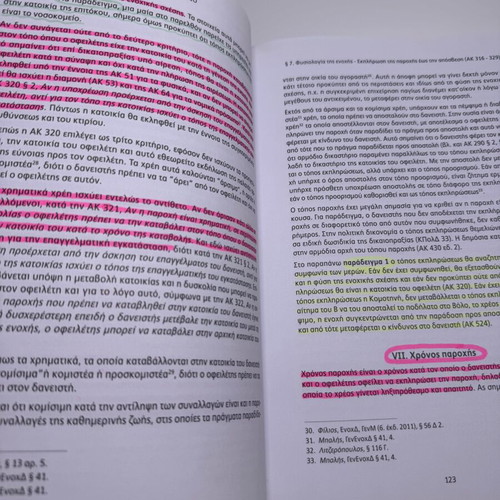 General Obligations Law academic book used, Greek