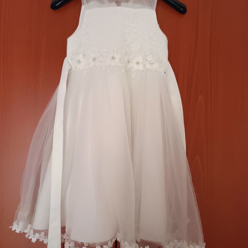 White baby dress like new