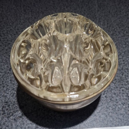 Rose Bowl Flower Frog brass vase vintage like new