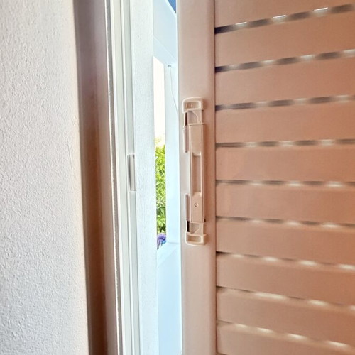Europa 100 balcony door like new with double glazing, shutters, and accessories