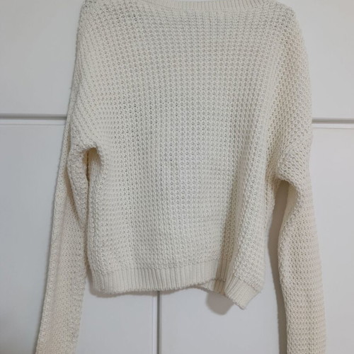Women's sweater ecru with embroidery like new