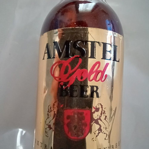 Amstel Gold Beer Vintage Collectible Keychain Bottle Opener like new