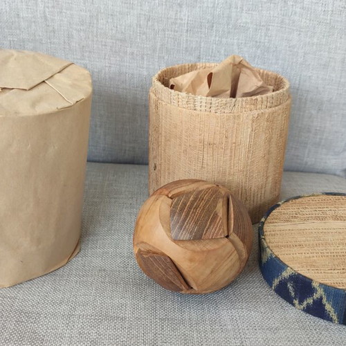 Wooden sphere puzzles set of two, new