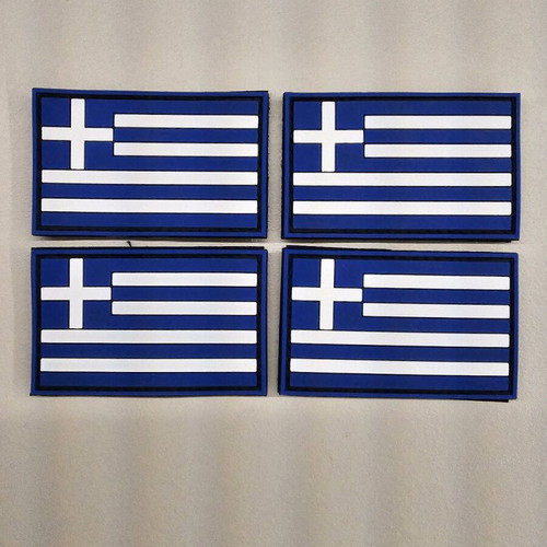 Greek flag patch with velcro