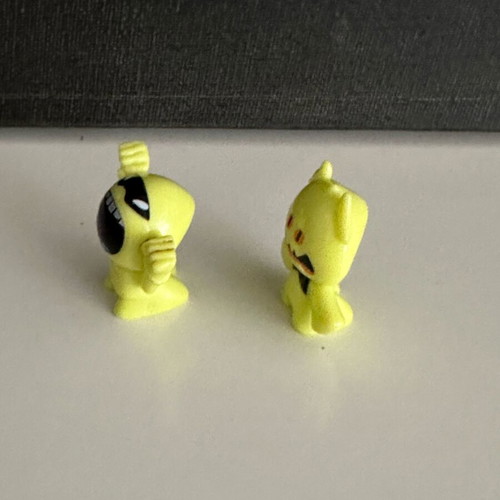 Gogos Crazy Bones rare neon monsters set of 2 like new