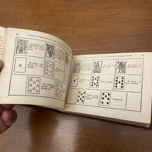 La Veritable Cartomancie book used, Paris edition 1865, French