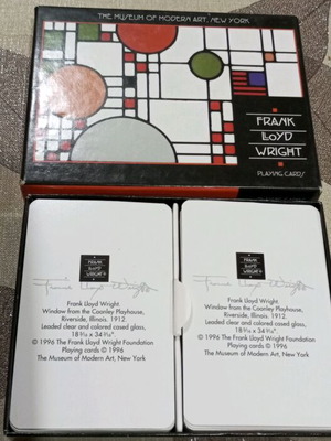 Τράπουλες συλλεκτικές Frank Lloyd Wright σαν καινούργιες με κασετίνα