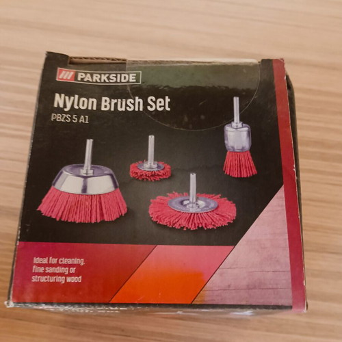 Parkside Nylon Brush Set PBZS 5 A1 new, 4 pieces
