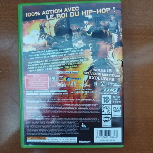 50 Cent Blood In The Sand Xbox 360 like new French edition