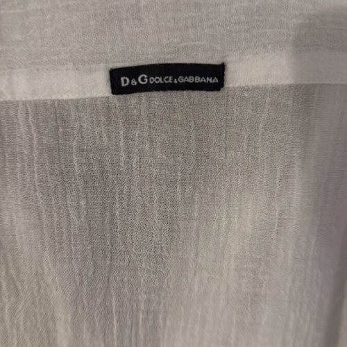 Dolce & Gabbana white shirt used, thin fabric, size XL