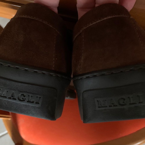 Bruno Magli shoes new, size 11.5, brown suede and black leather