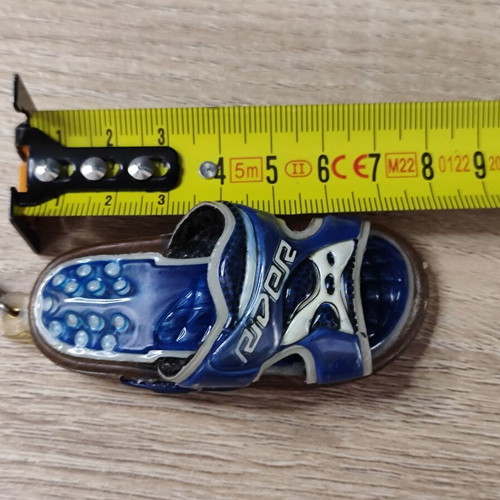 Vintage Rider Keychain sandal used with yellowing